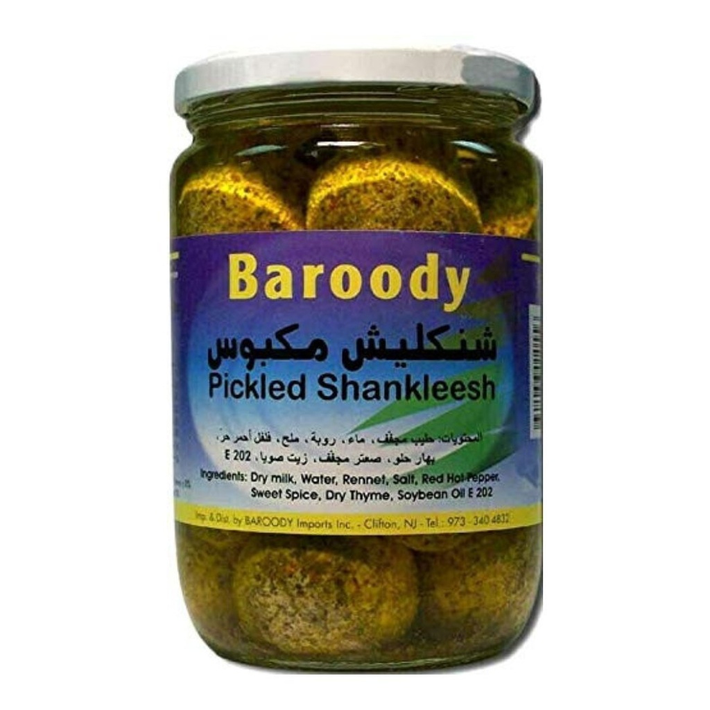 Shankleesh (yogurt seco) En Aceite De Soja Baroody, 575g