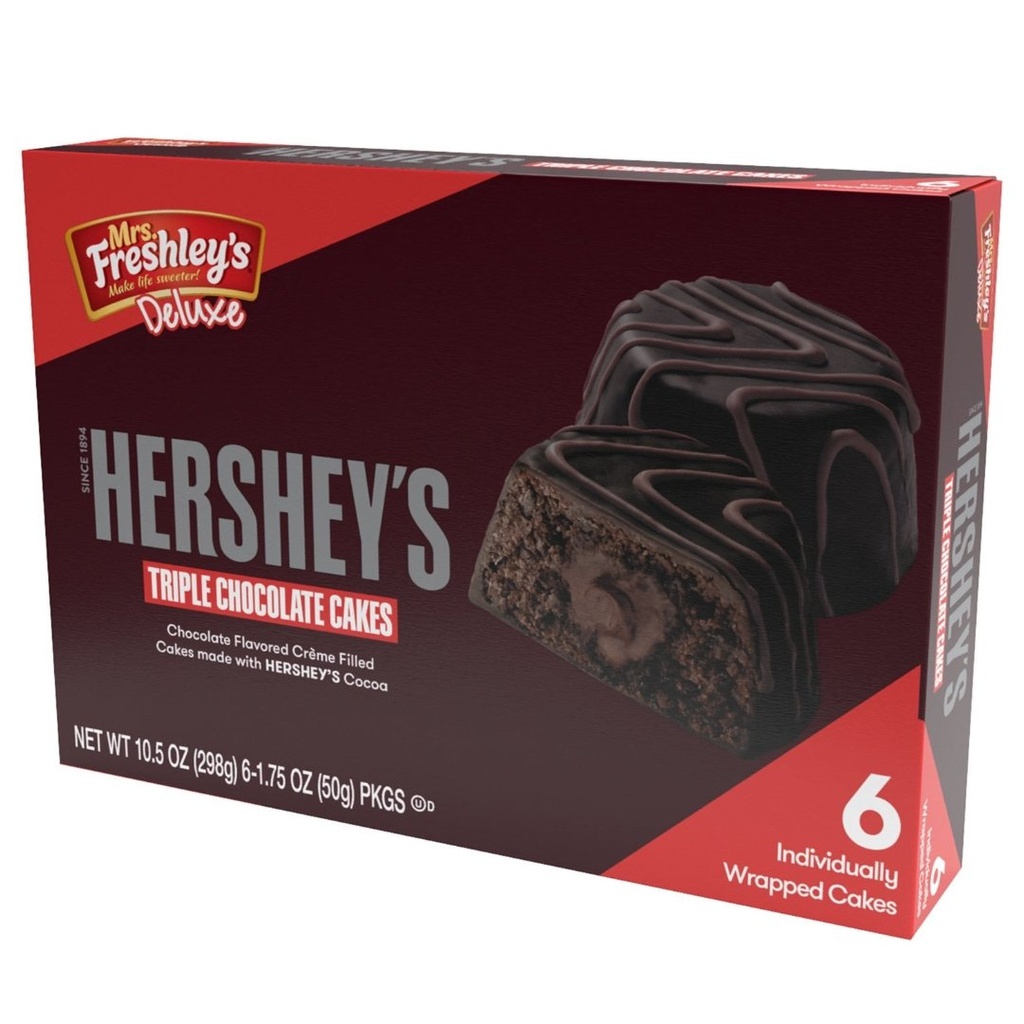 Cupcakes Triple Chocolate, Hershey´s / 6 Pack / 50g