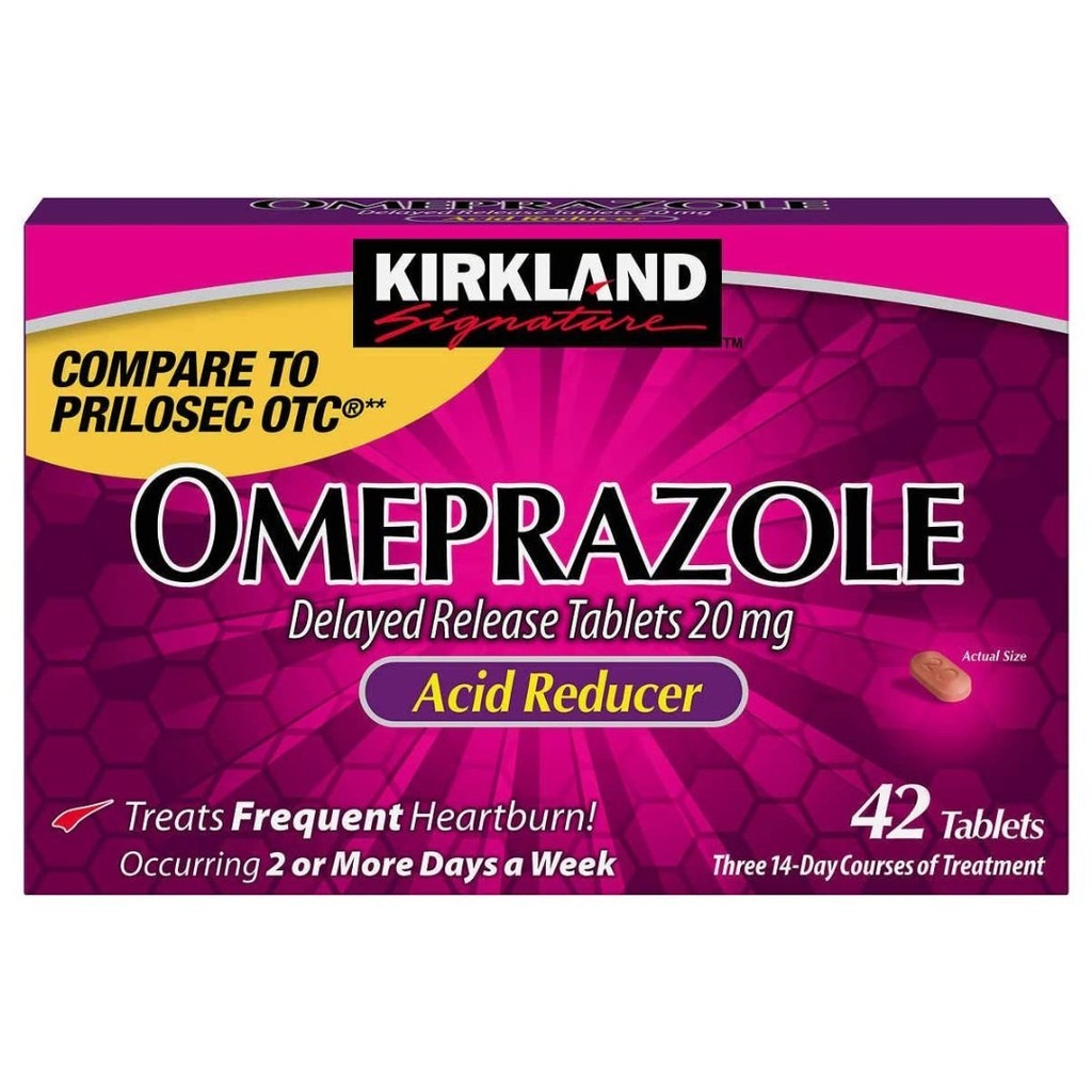 Omeprazol Efecto Prolongado 20mg, Kirkland / 42 Tabletas