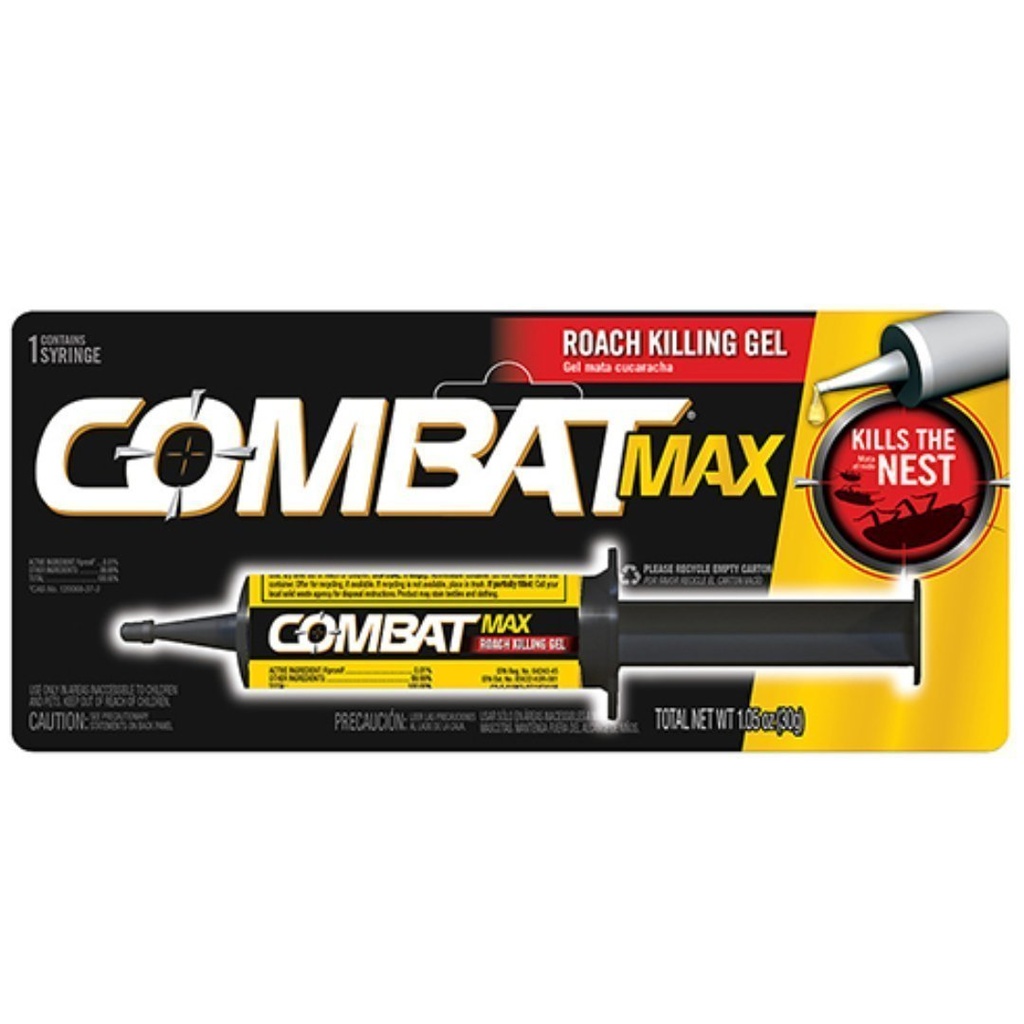 Jeringa De Gel Mata Cucarachas, Combat Max / 30g