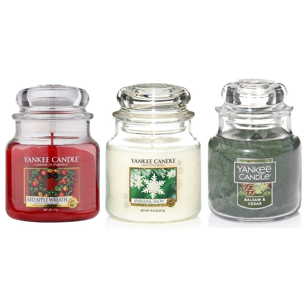 Set De Velas Aromáticas en Tarro Pequeño, Yankee Candle / 3 Pack Variado