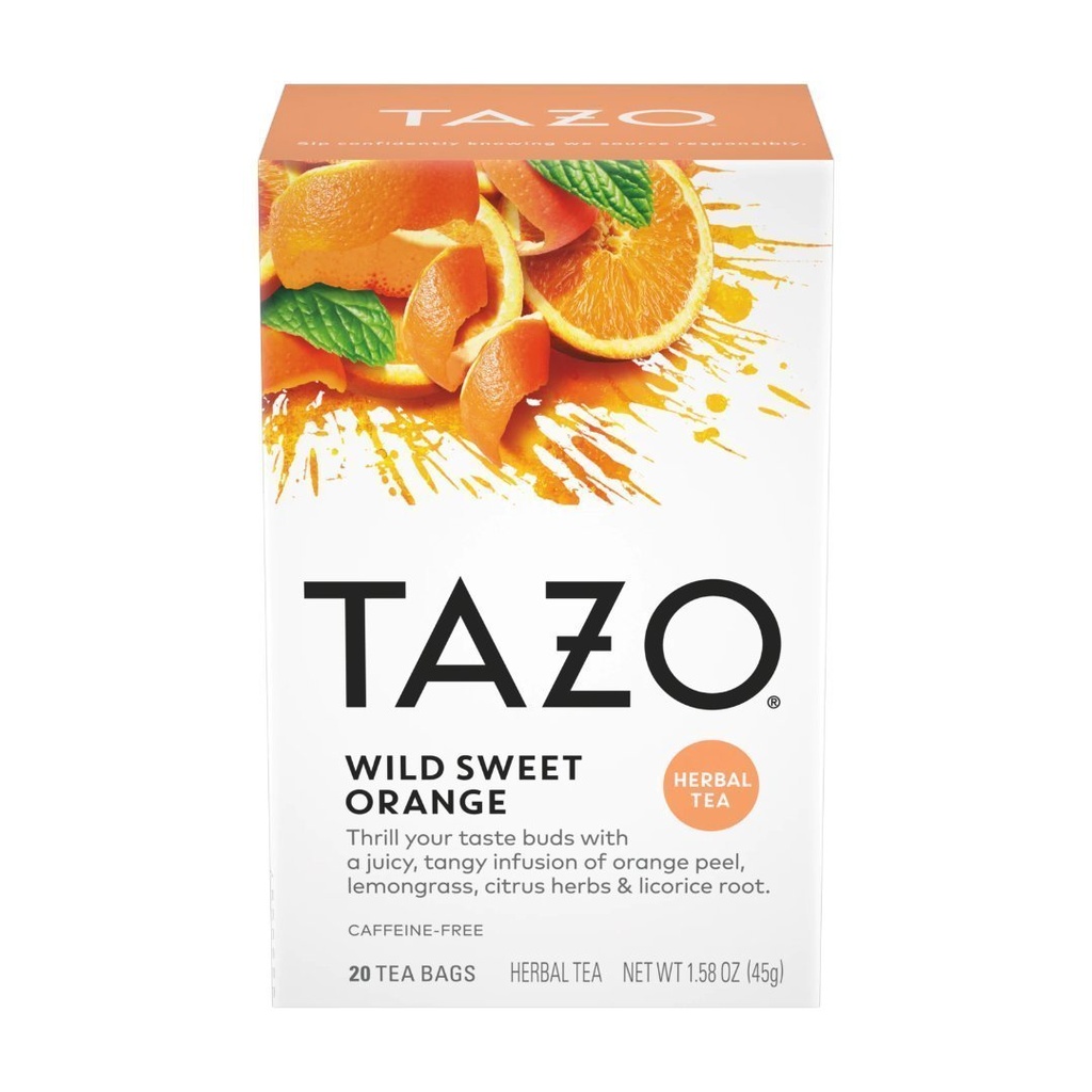Té De Hierbas Con Naranja Silvestre Dulce, TAZO / 20 Pack / 45g