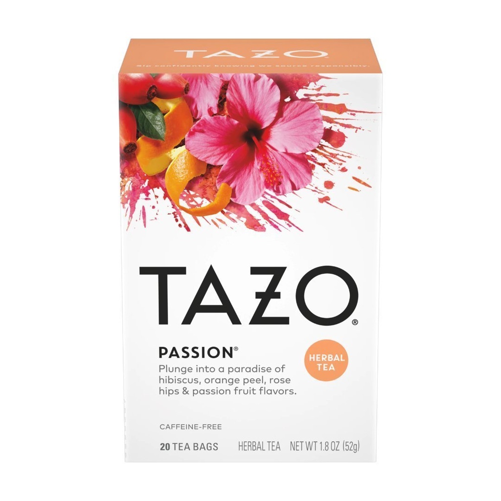Té Passion - Jamaica Con Cascaras De Naranja, TAZO / 20 Pack / 44g