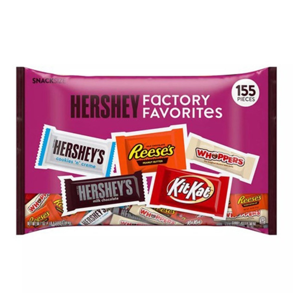 Chocolates Hershey´s Variados Tamaño Snack / 155 Pack / 1.94 Kg