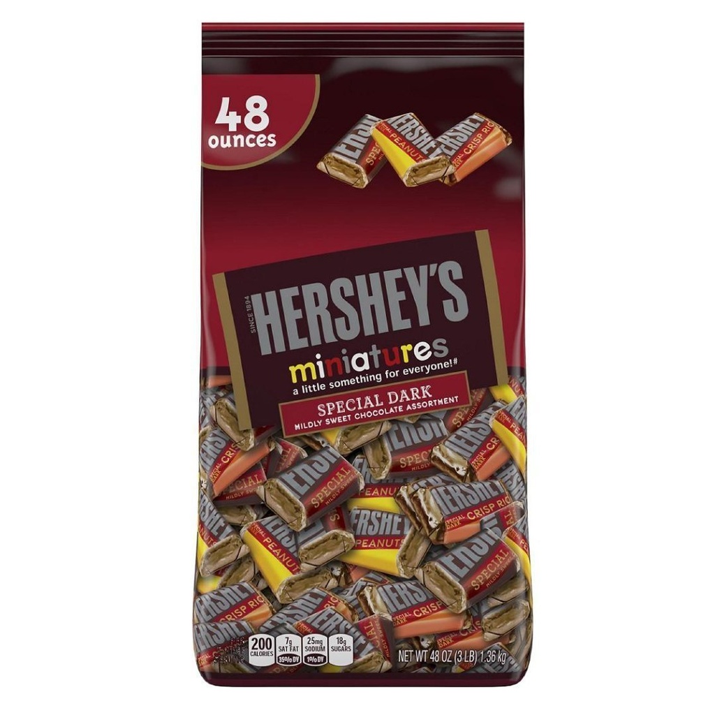 Chocolates Hershey´s Mini Special Dark / 48 Pack / 1.36 Kg