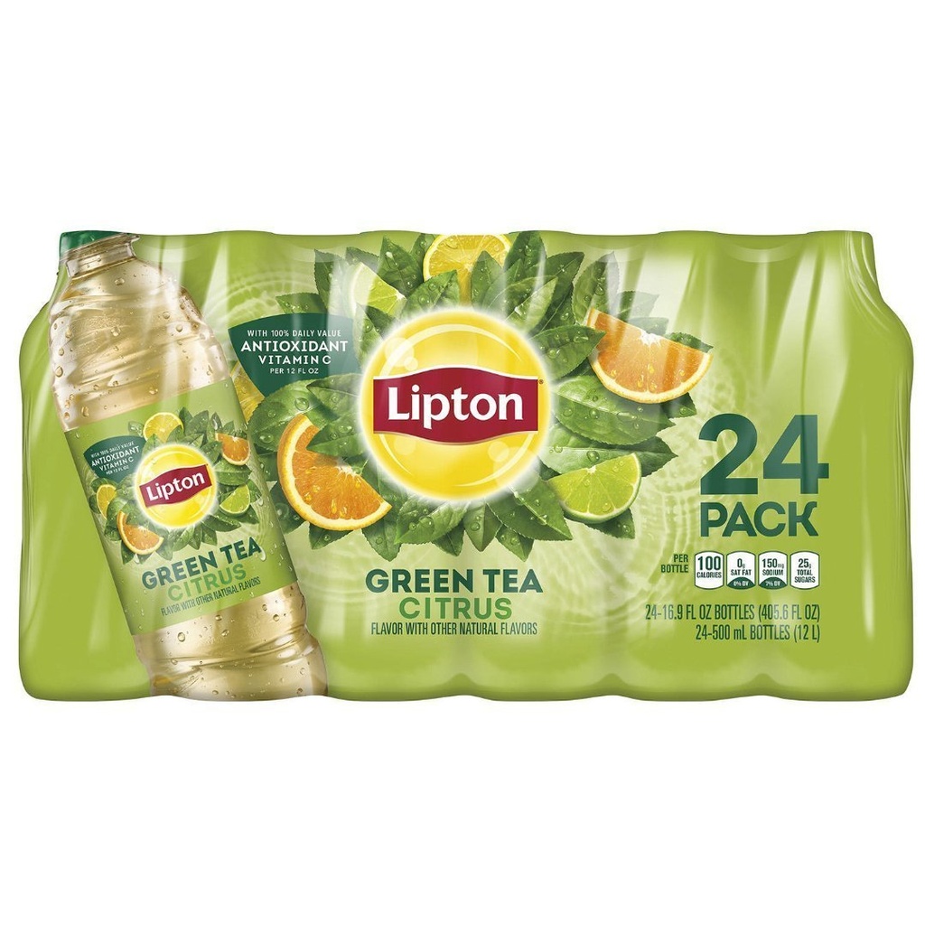 Té Verde Helado Cítrico, Lipton / 24 Pack / 500 mL
