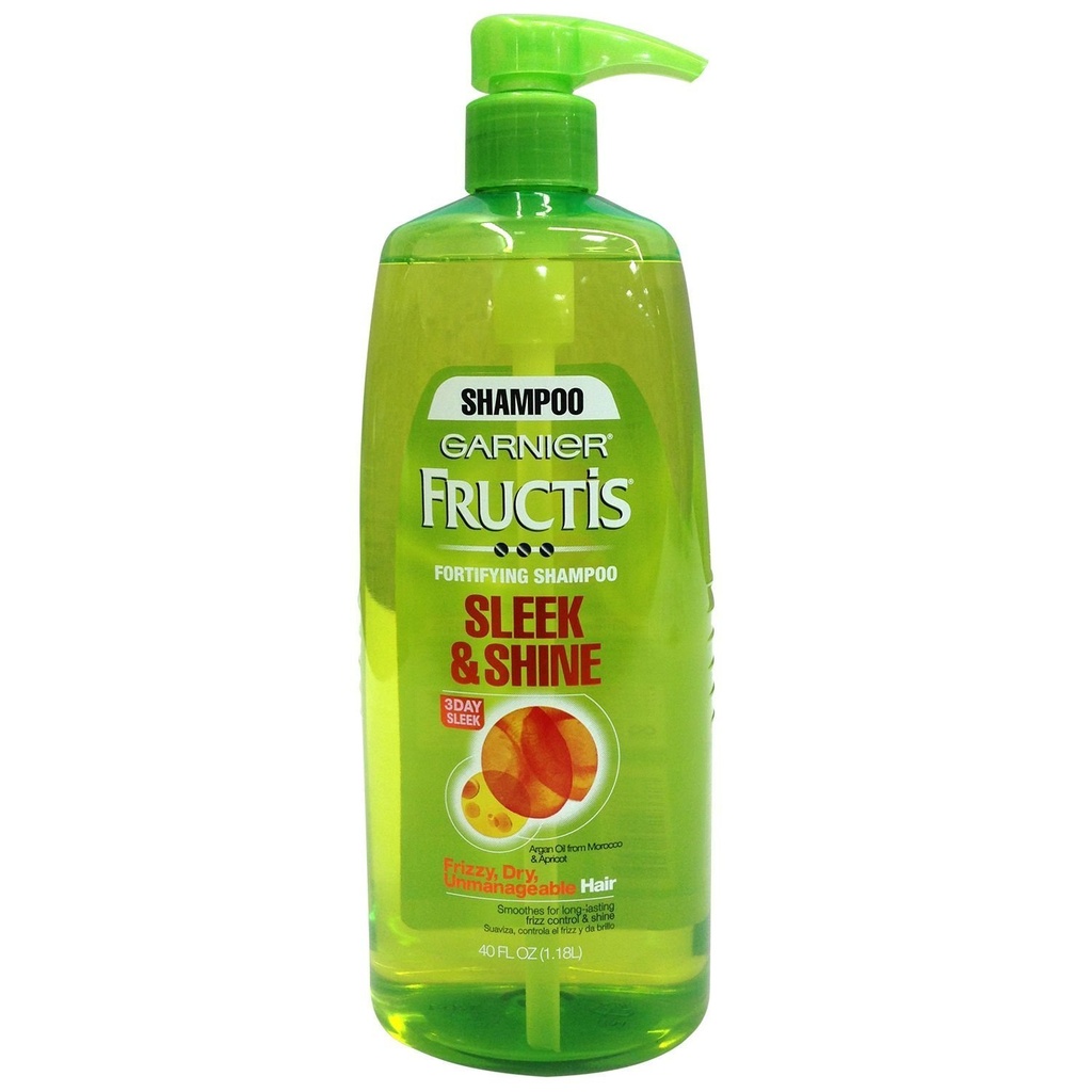 Garnier Fructis Champú Sleek &amp; Shine / 1.18Lt.