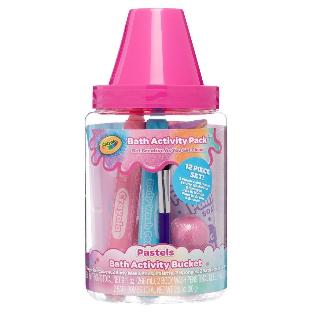 Kit De Actividades De Baño Pastels, Crayola / 12 Piezas