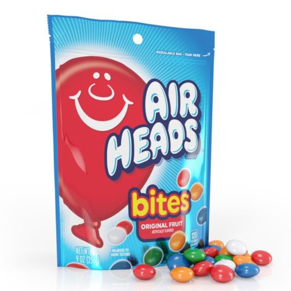 Caramelos Masticables Con Sabor a Fruta, Airheads Bites / 255g