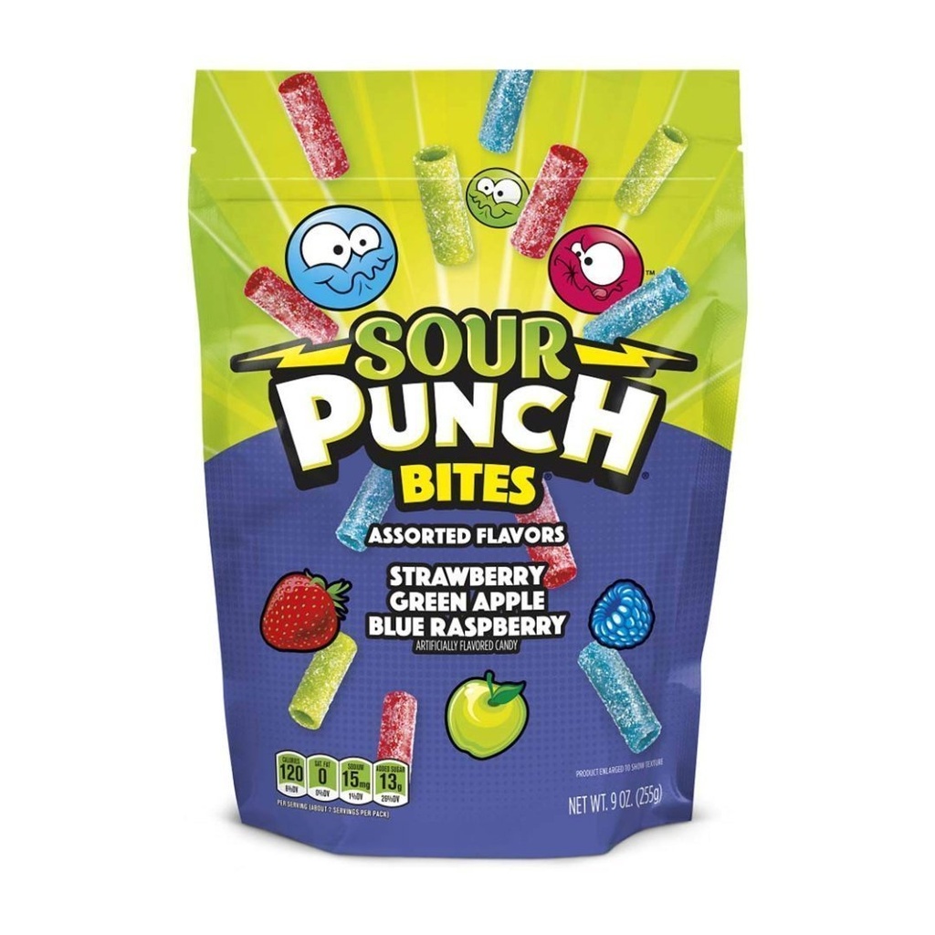 Gomitas Acidas Sour Punch De Frutas Variadas / 255g