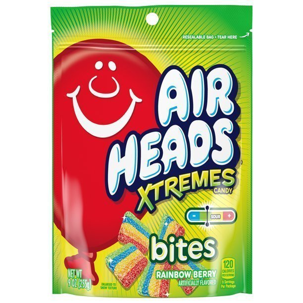 Caramelos Arcoíris Masticables, Airheads Xtremes / 255g