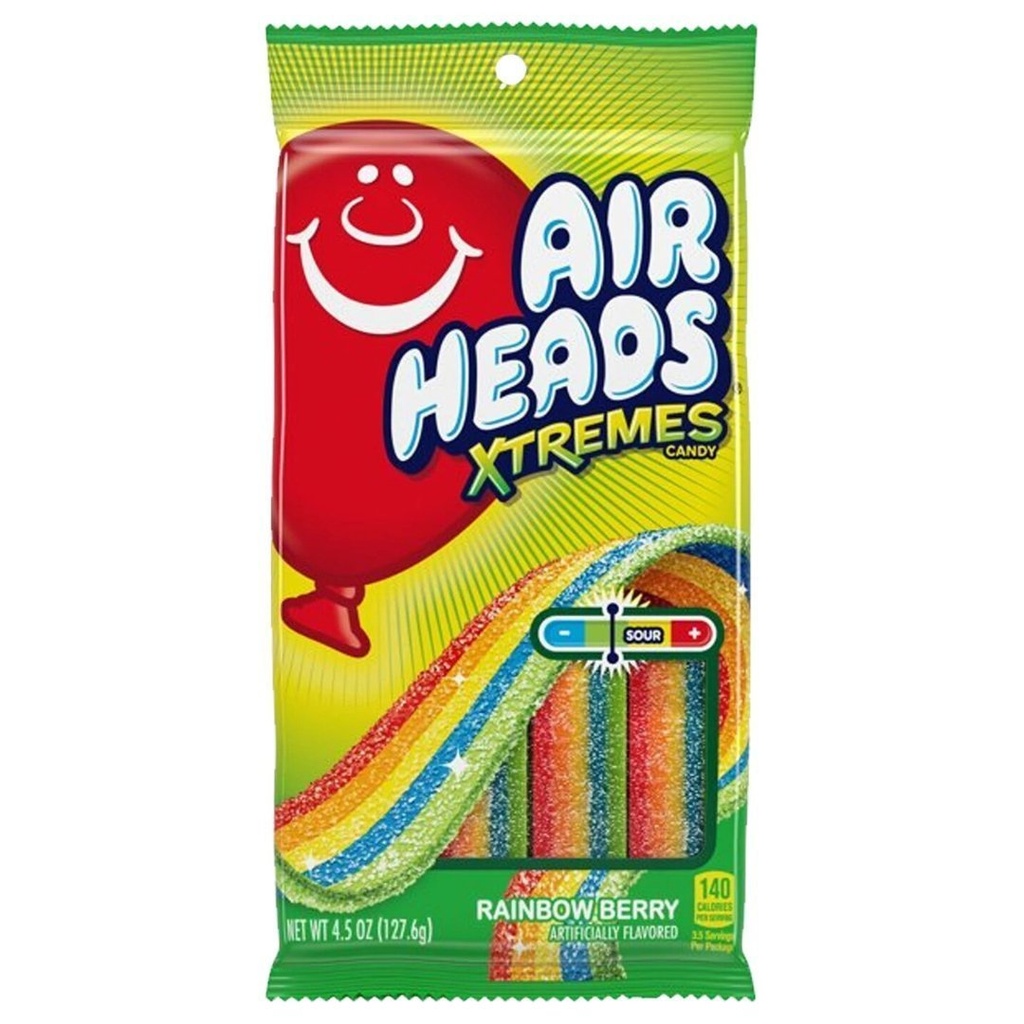 Tiras De Caramelo Masticable, Airheads Xtremes / 127.6g