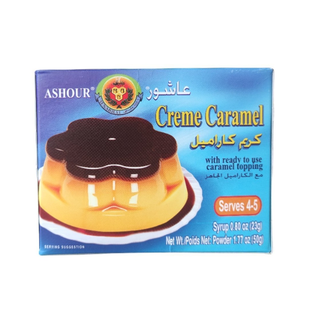 Quesillo Instantaneo Con Topping, Ashour / 50g