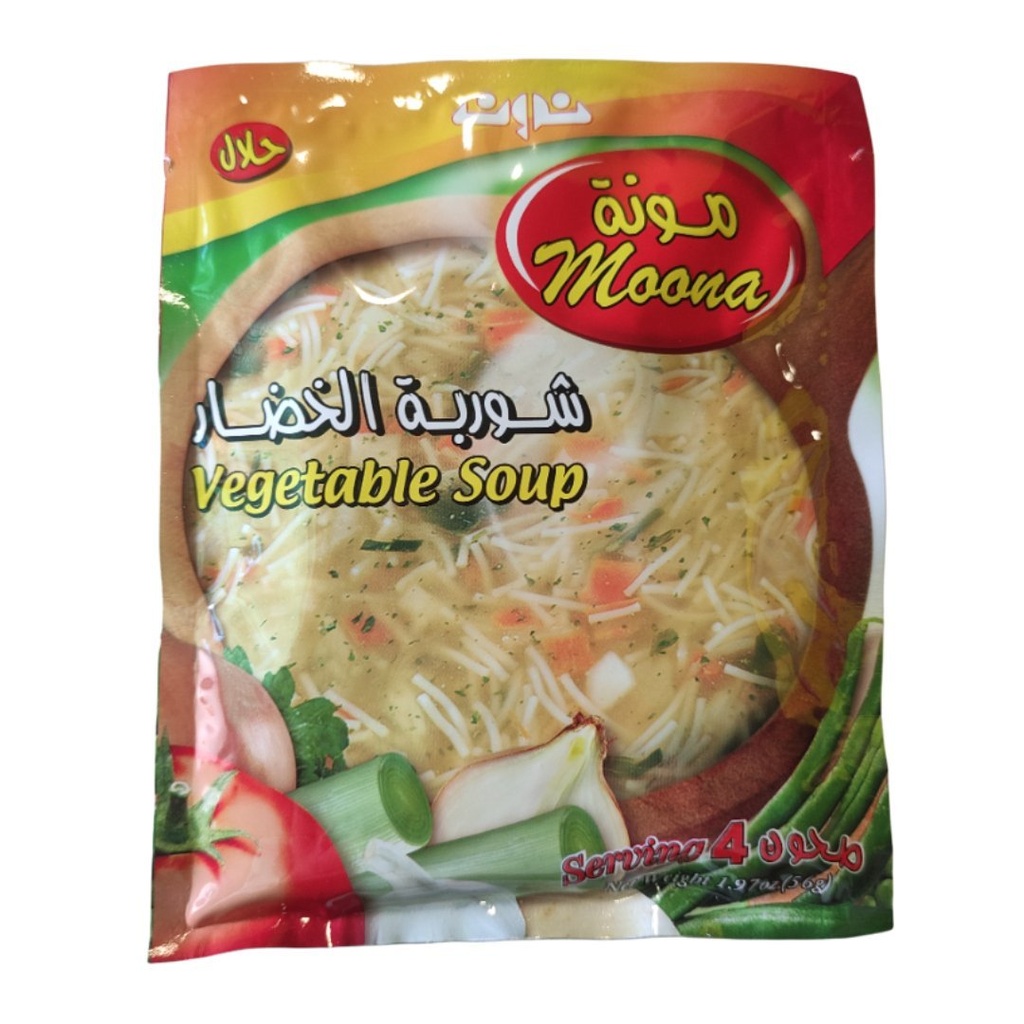Sopa De Fideos Vegetal, Moona / 56g