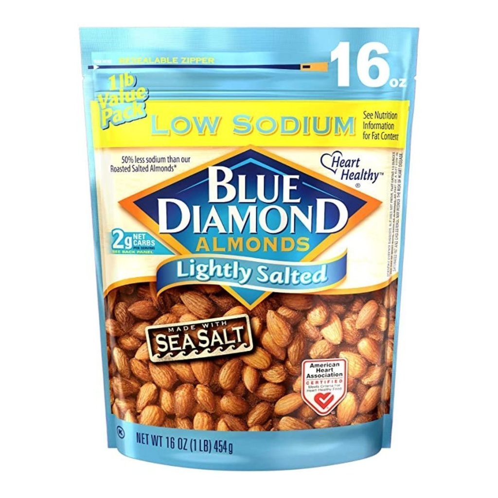 Almendras Ligeramente Saladas, Blue Diamond / 454g