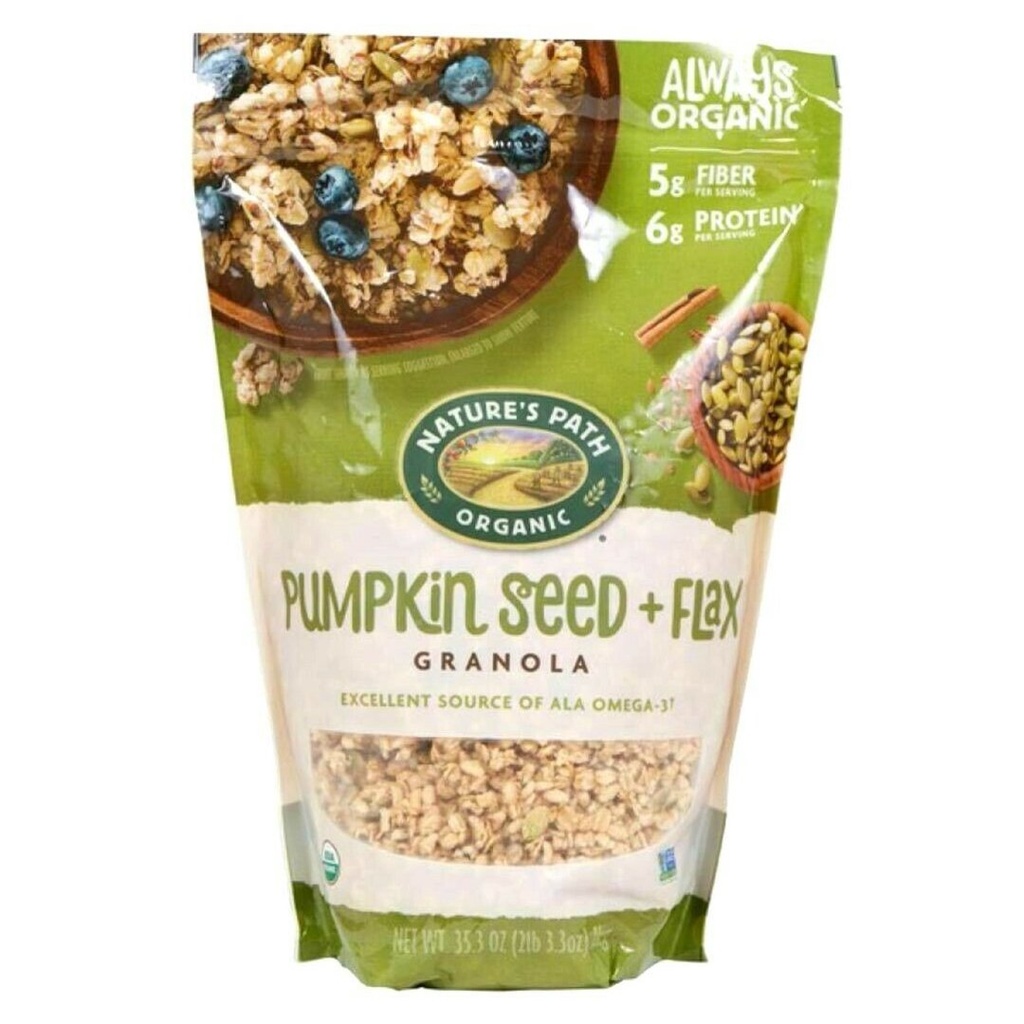 Granola Semilla De Auyama Orgánica + Linaza / Nature's Path / 1Kg