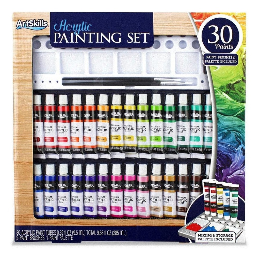 Kit De Pintura Acrílica, ArtSkills / 30 Piezas