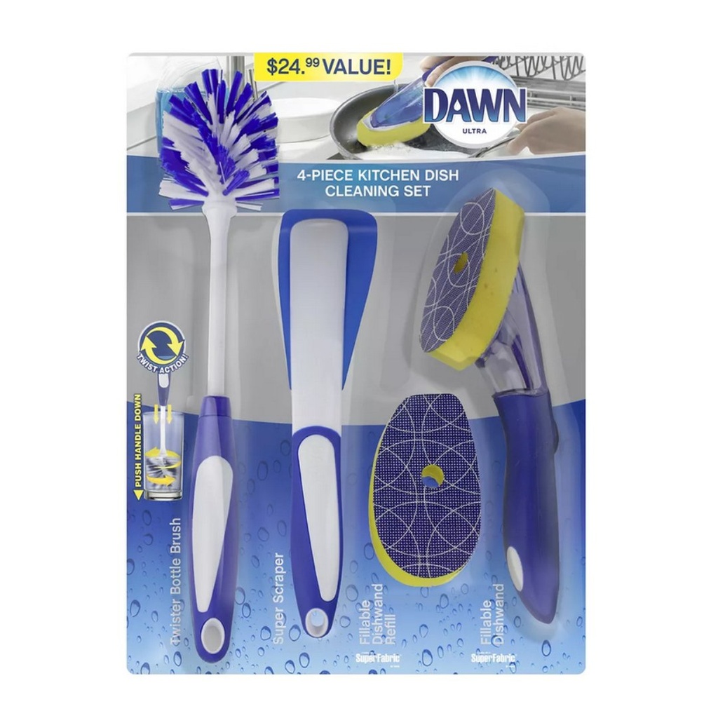 Set De Limpieza De Platos De Cocina, Dawn Ultra / 4 Piezas