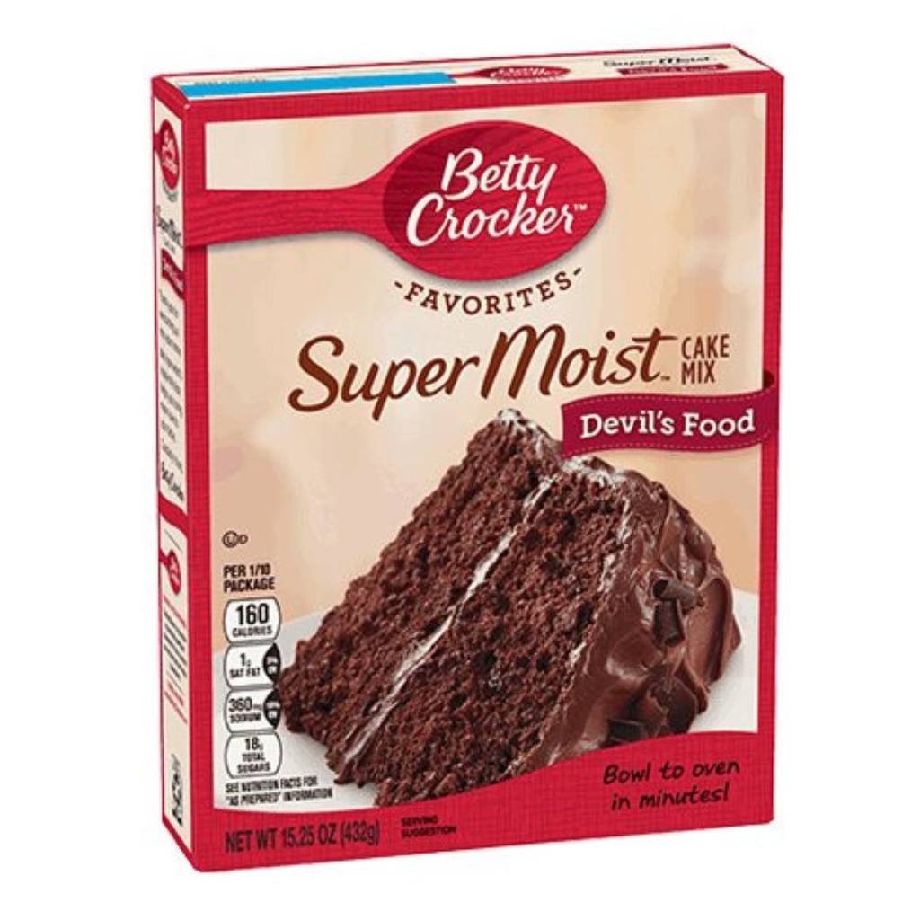 Mezcla De Torta Super Moist - Devil’s Food, Betty Crocker / 432g