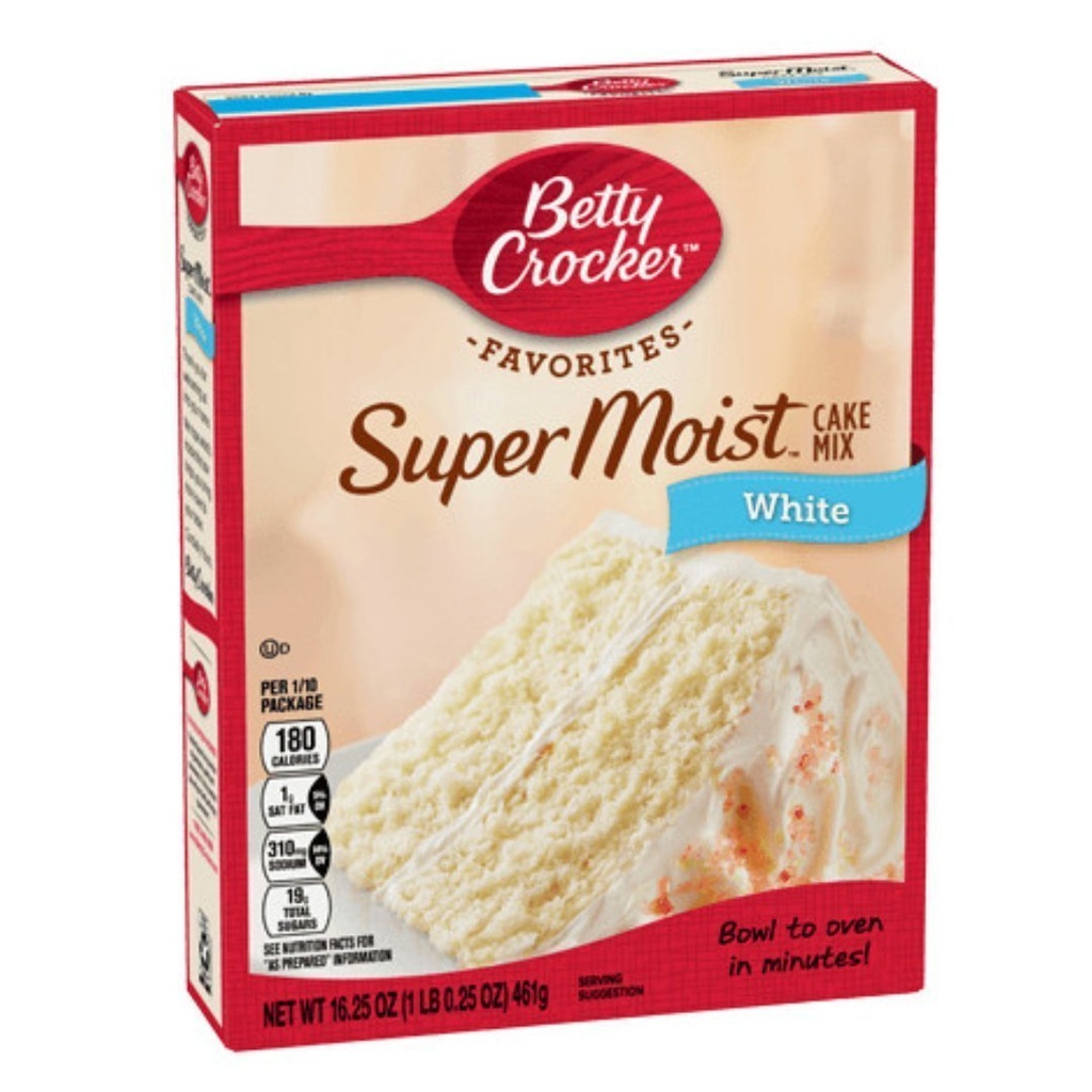 Mezcla De Torta Super Moist - White, Betty Crocker / 460g