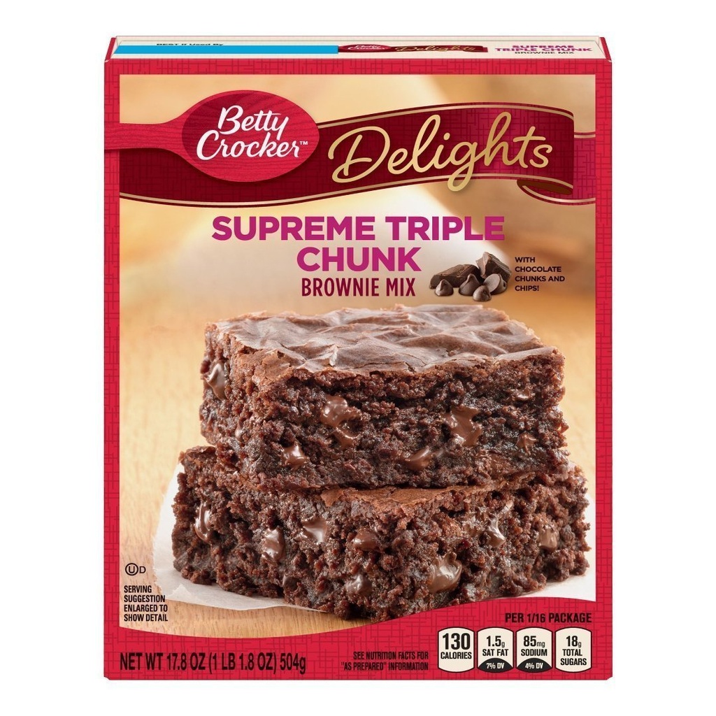 Mezcla Para Brownie Supreme Triple Chunk, Betty Crocker / 504g