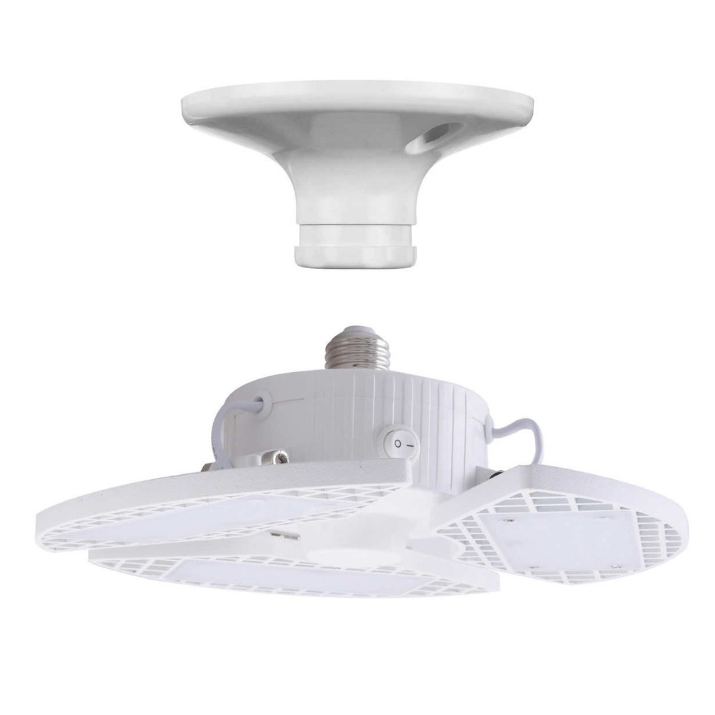 Luz De Garaje LED De 3 Paneles Súper Brillante / 2 Pack