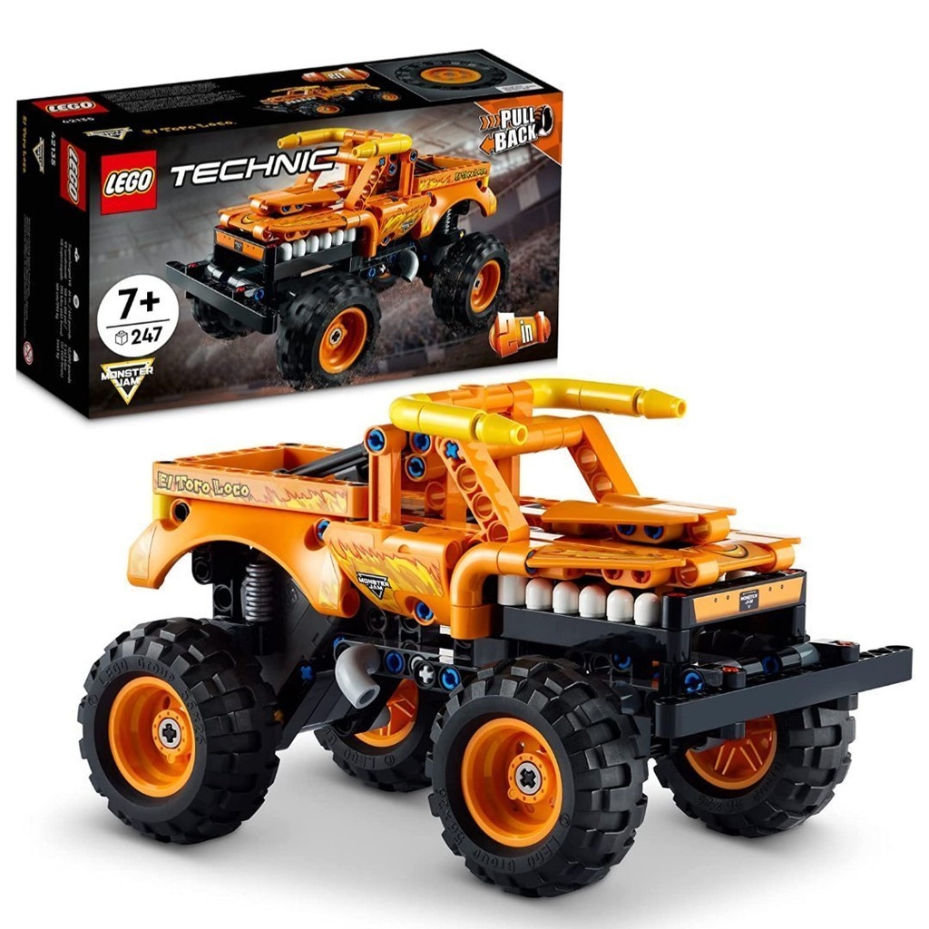 Lego Technic Monster Jam El Toro Loco 42135 / 7+ Años / 247 Piezas / 2en1