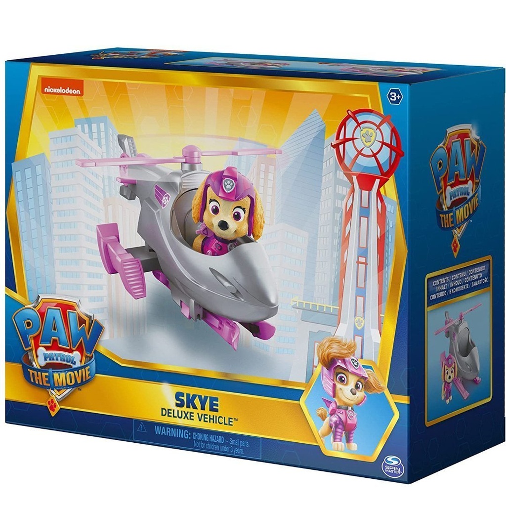 Paw Patrol Deluxe Skye - Helicóptero Transformable / 3+ Años