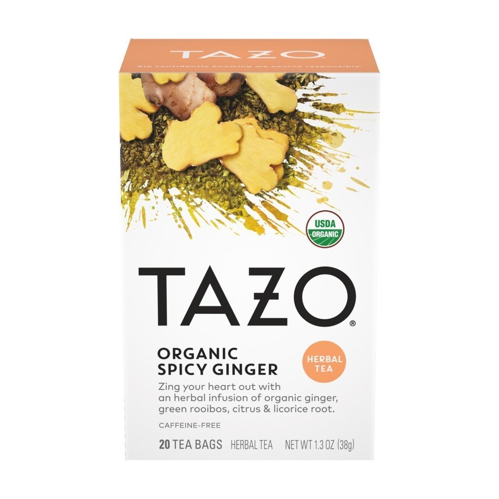 Té De Hierbas Organic Spicy Ginger, TAZO / 20 Pack / 38g