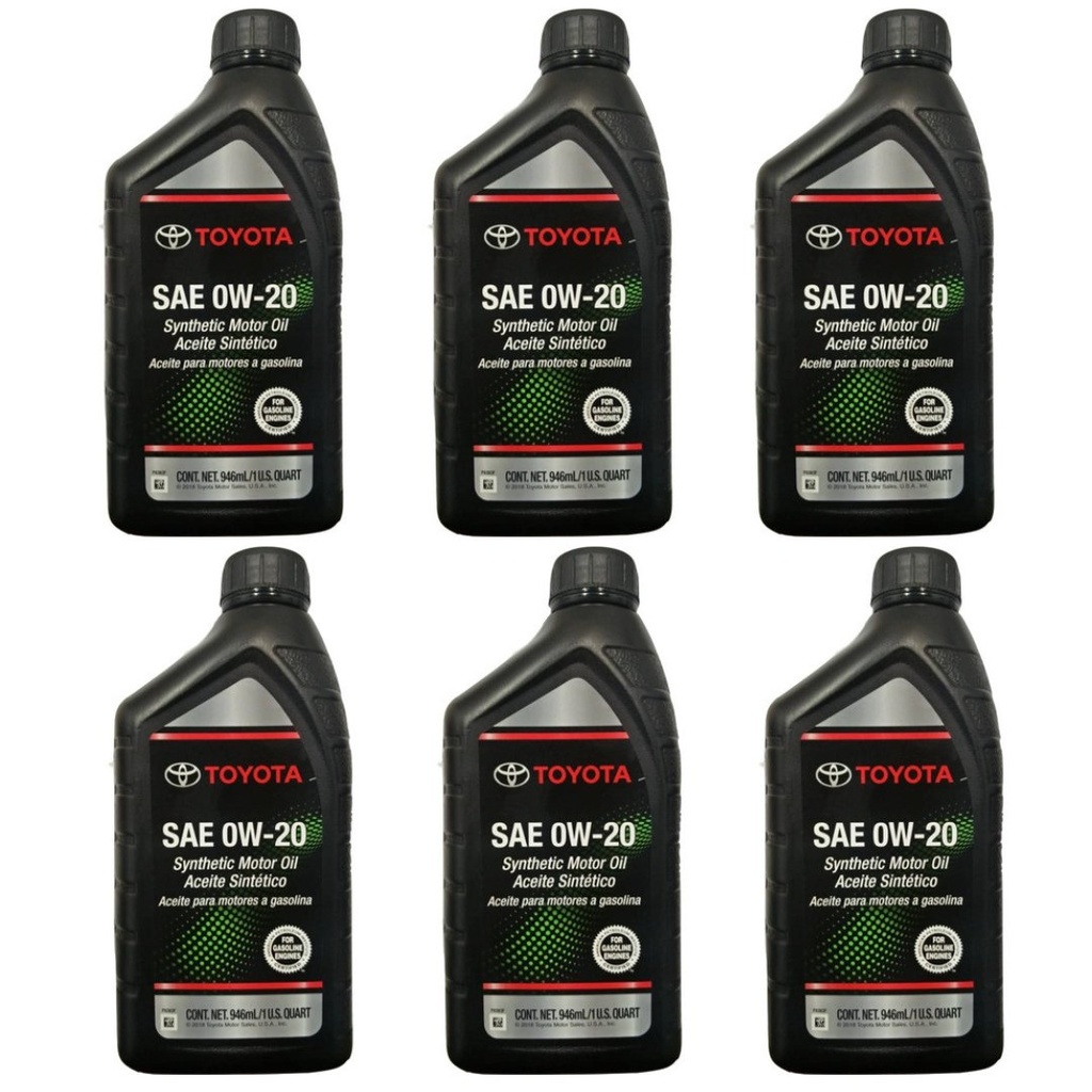 Aceite De Motor Sintetico OW-20, Toyota / 6 Pack / 946mL