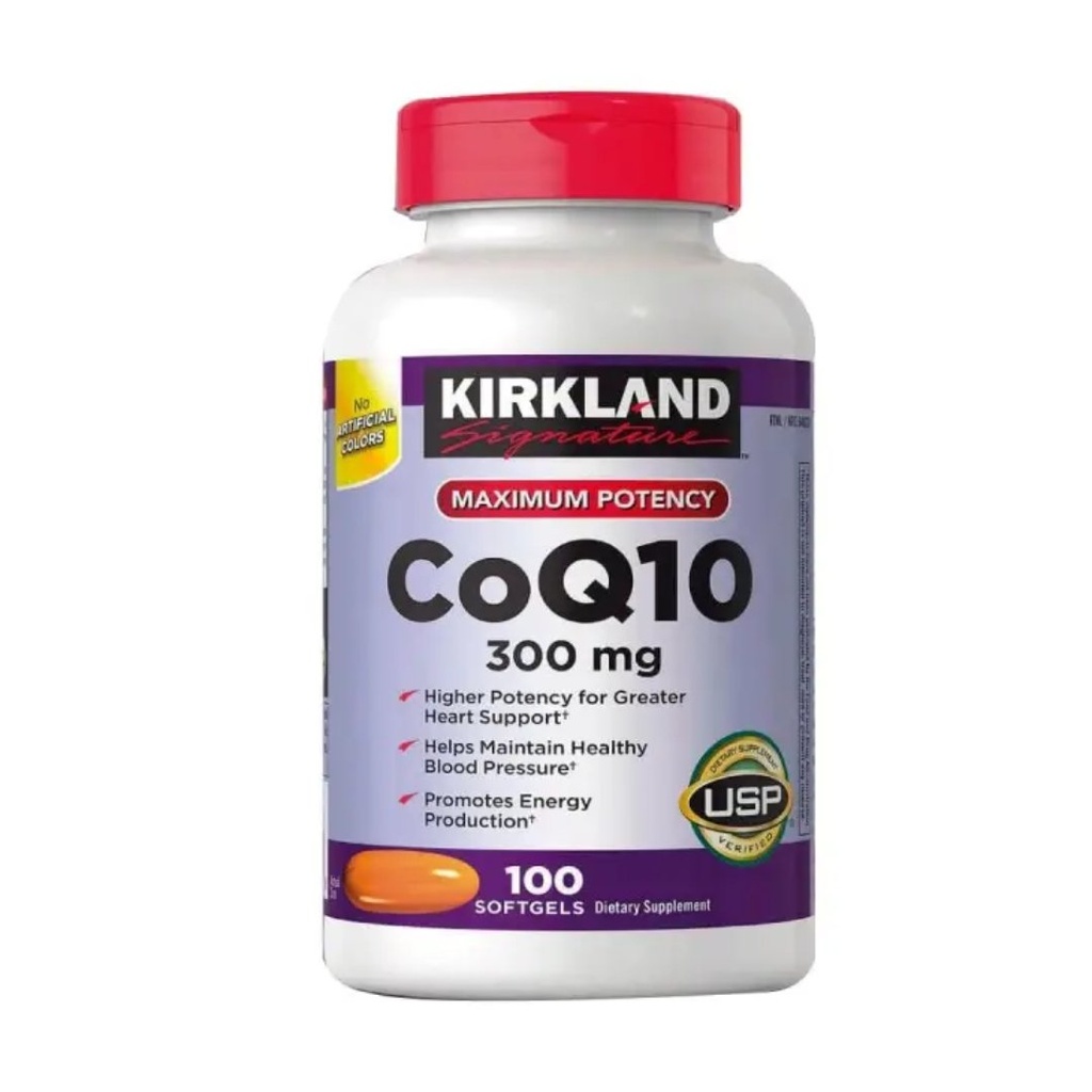 CoQ10 Coenzima 300mg, Kirkland / 100 Capsulas