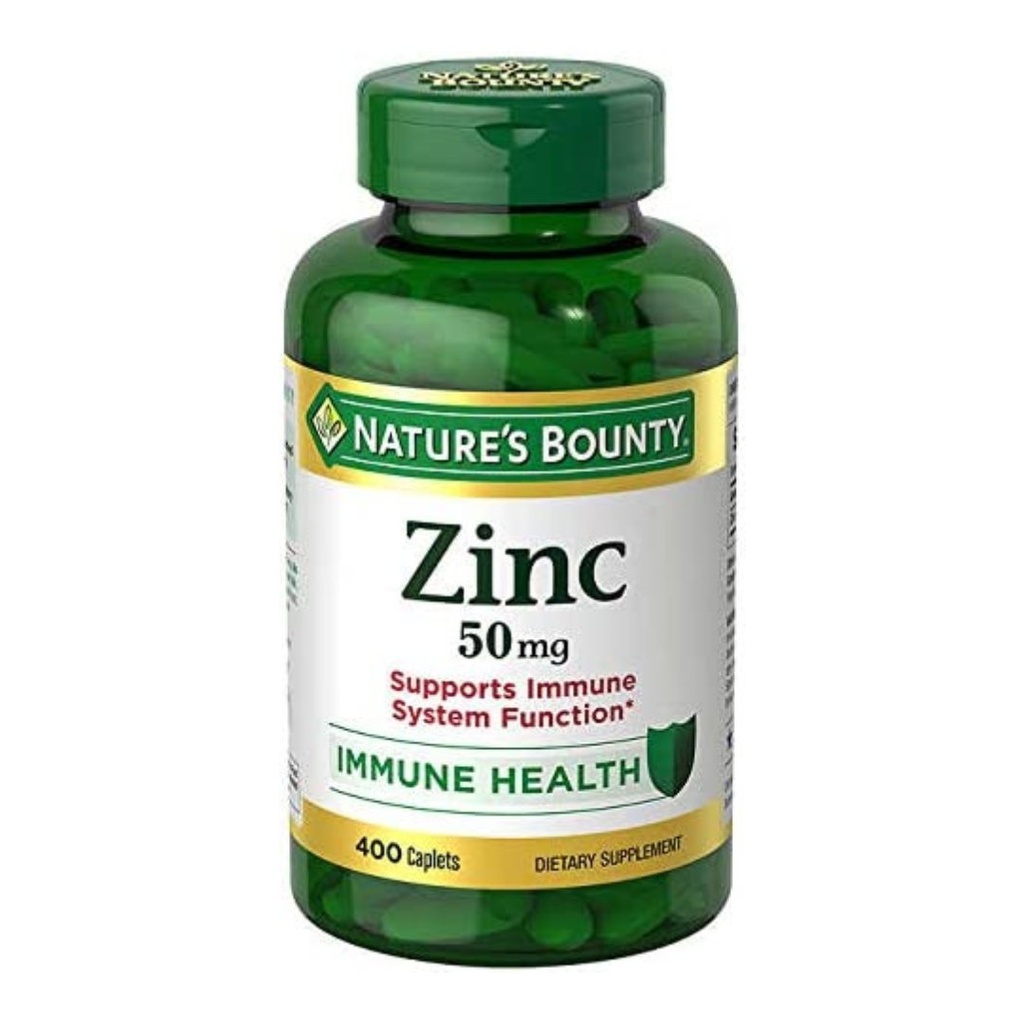 Zinc 50mg Nature´s Bounty / 400 Capsulas