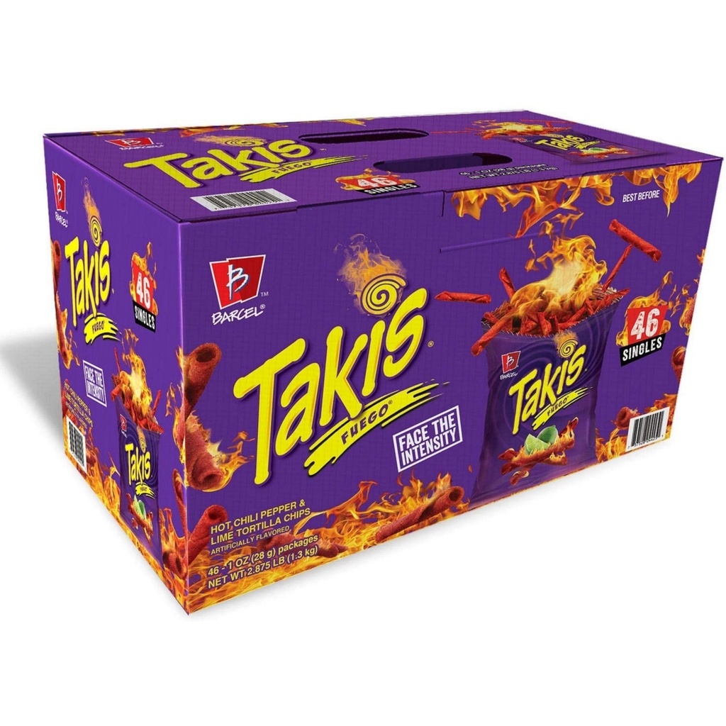 Chips Takis Picantes Fuego 46 Pack / 28g