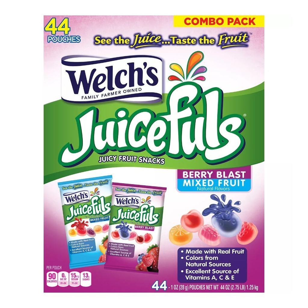 Gomitas De Frutas Jugosas, Welch's / 44 Pack / 28g