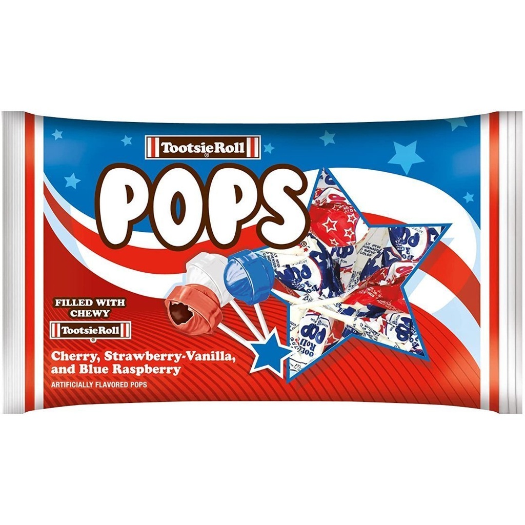 Chupetas Con Relleno Masticable Sabores Variados, Tootsie Roll / 80 Pack