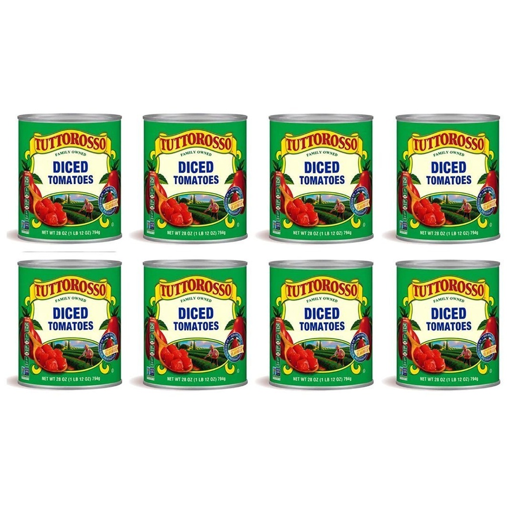 Tomate En Trozos Tuttorosso, 411g / 8 Pack