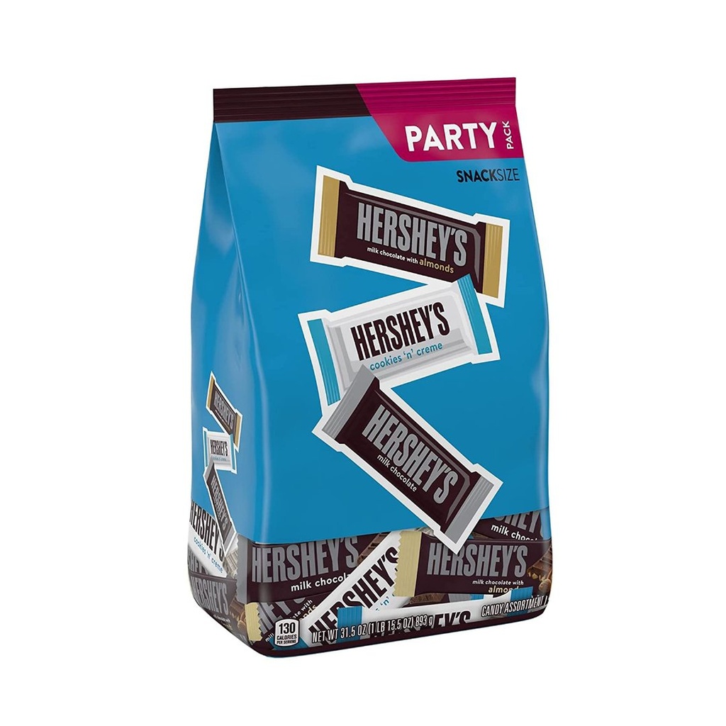 Barras Surtidas De Chocolate Hershey´s, Tamaño Snack / 893g