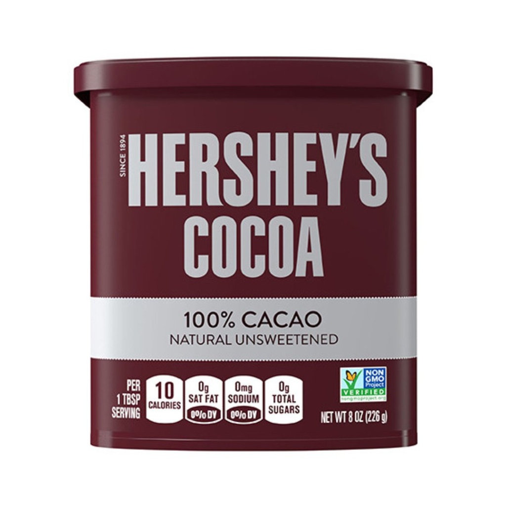 Hershey´s  Cacao 100% En Polvo Sin Azucar / 226Gr.