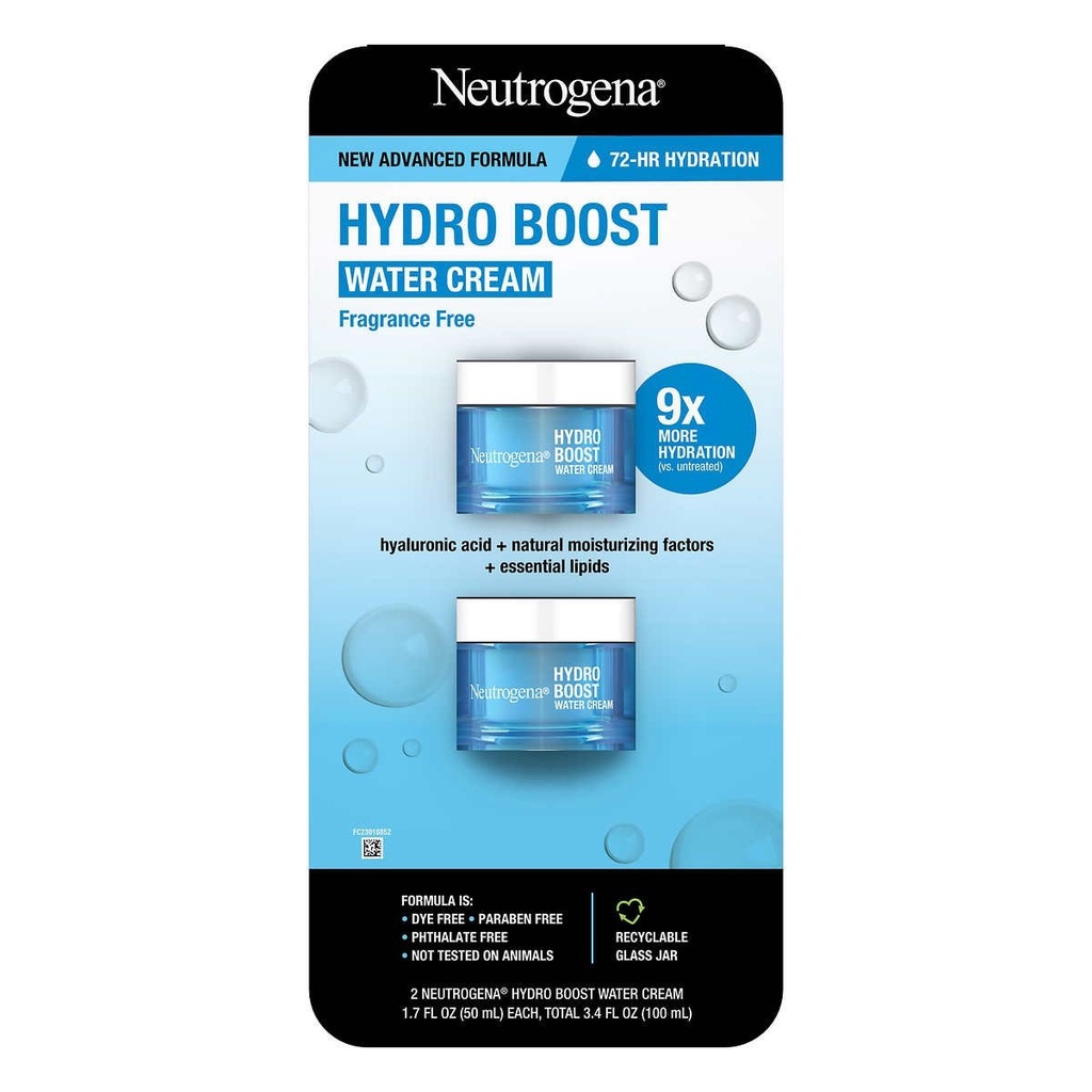 Hidratante Gel Crema Hydro Boots Con Acido Hialurónico, Neutrogena / 2 Pack / 48g