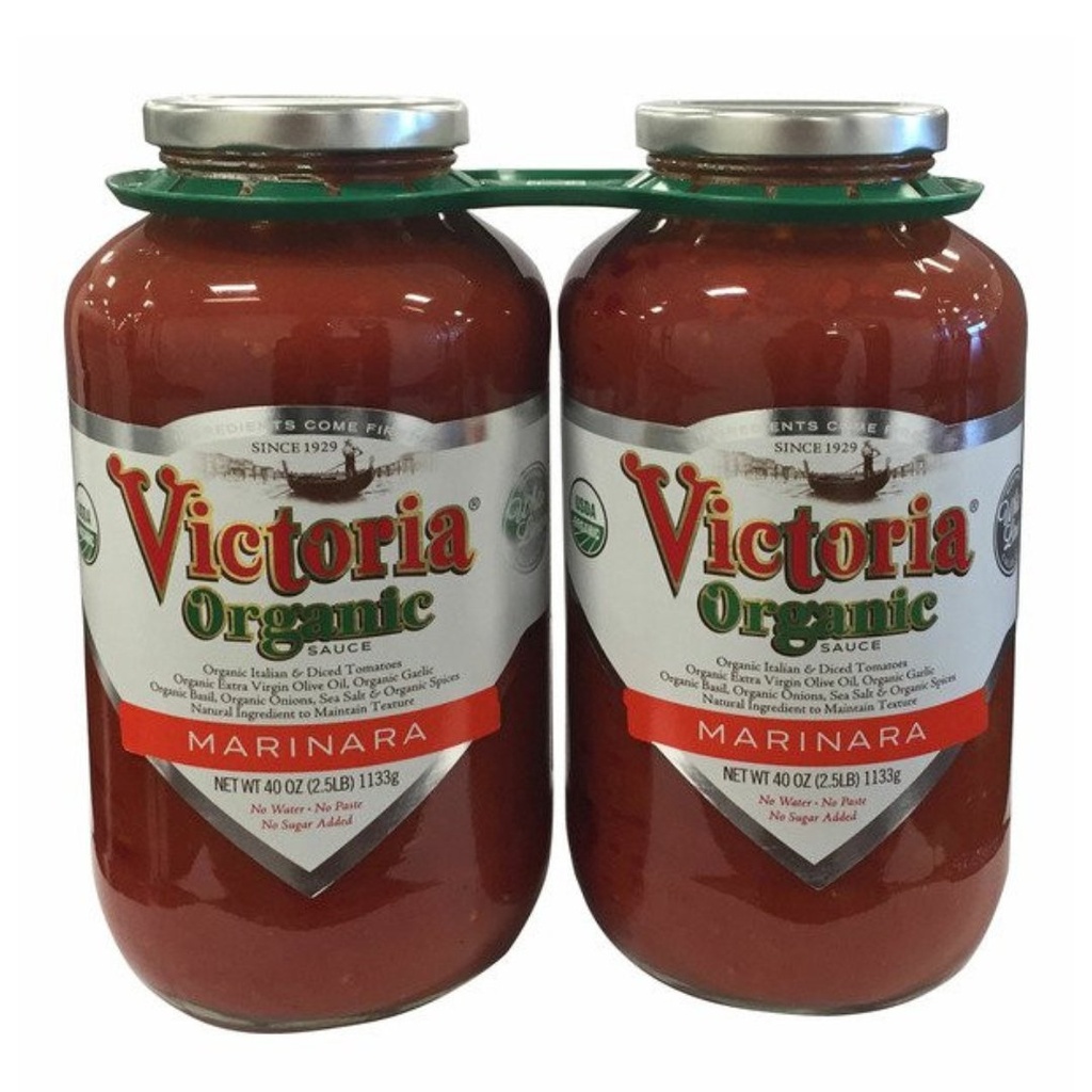 Salsa Marinara Orgánica, Victoria / 2 Pack / 1.13 Kg
