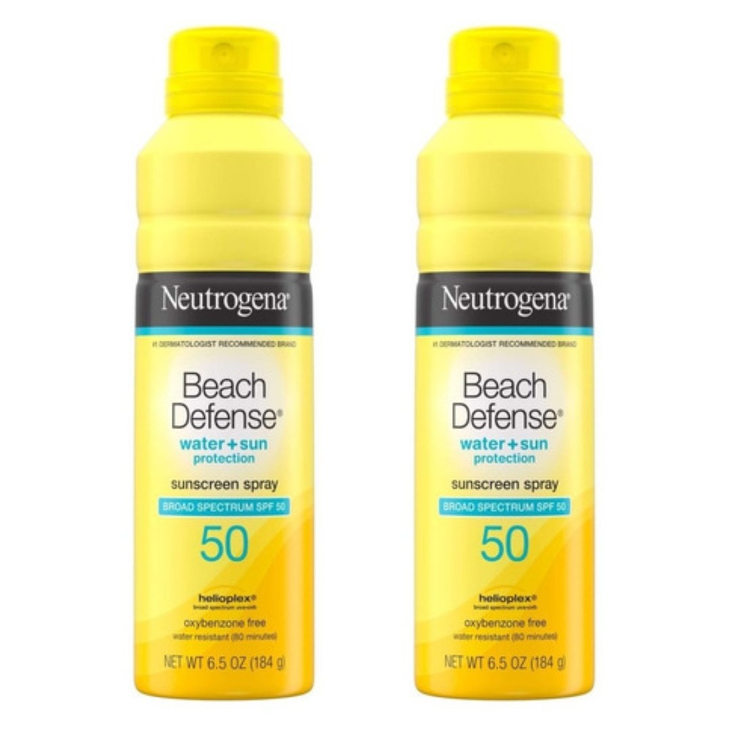 Protector Solar En Spray Resistente Al Agua SPF 50, Neutrogena / 2 Pack / 184g