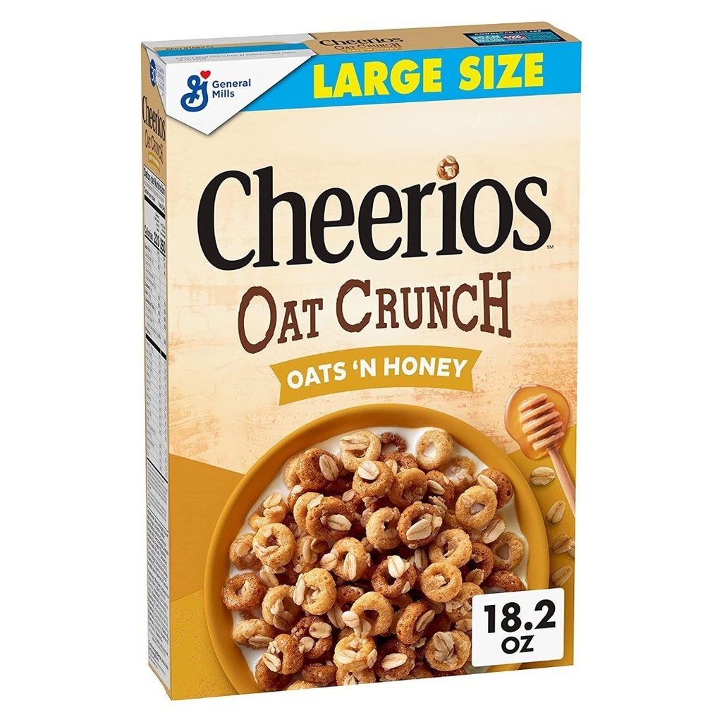 Cereal Cheerios De Avena y Miel, General Mills / 515g
