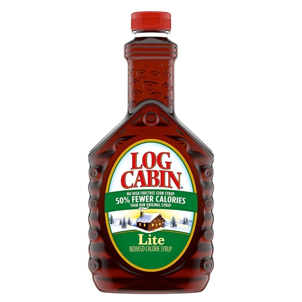 Syrup Sabor Original Lite 50% Menos Calorias, Log Cabin / 710 mL
