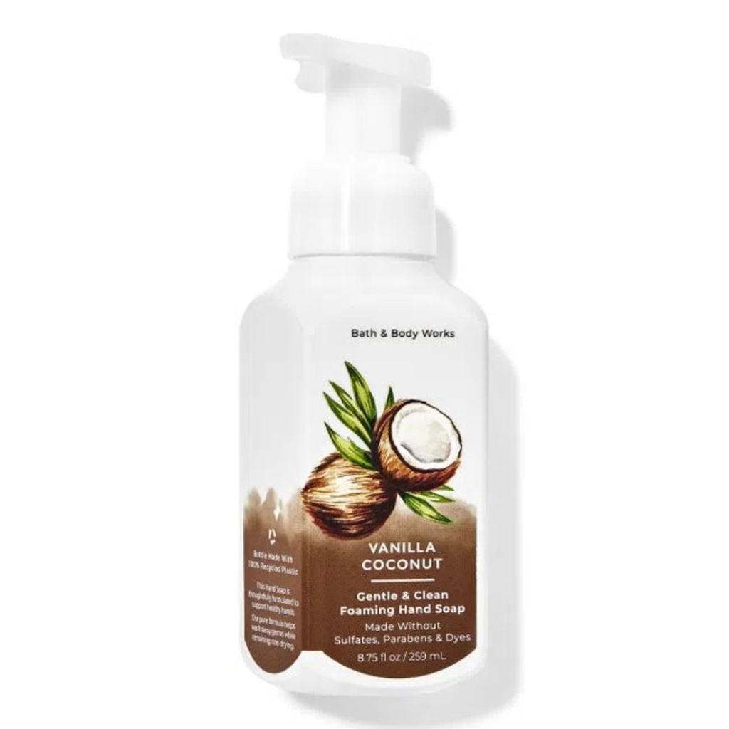 Jabón De Manos Espumoso Vanilla Coconut, Bath &amp; Body Works / 259 mL