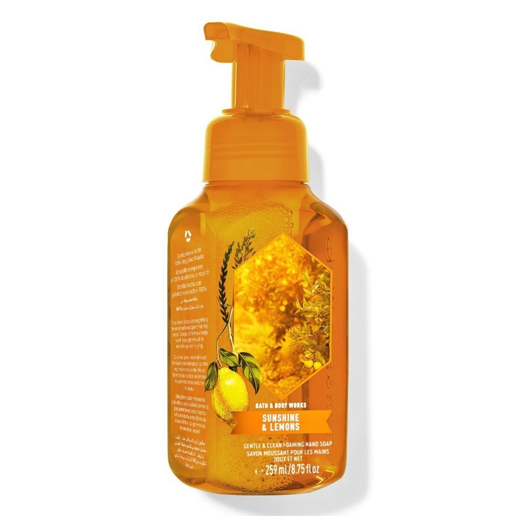 Jabón De Manos Espumoso Sunshine &amp; Lemons, Bath &amp; Body Works / 259 mL