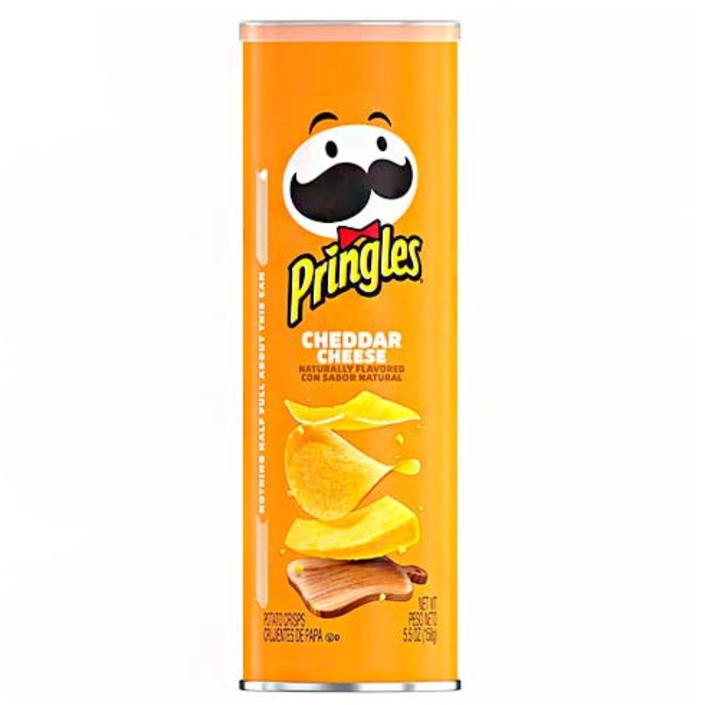 Papas Pringles Queso Cheddar, 158g