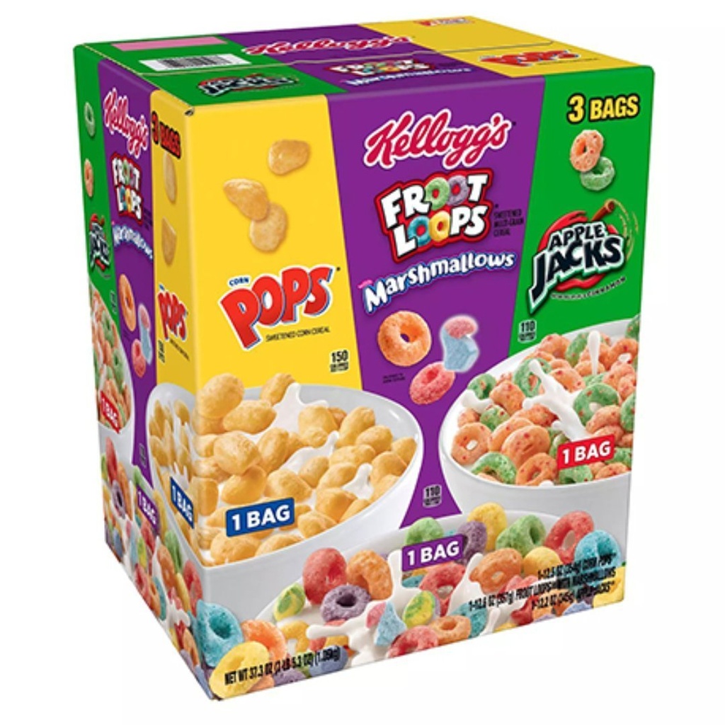 Cereal Variado, Kellogg’s Tri Fun / 3 Pack / 1.05 Kg