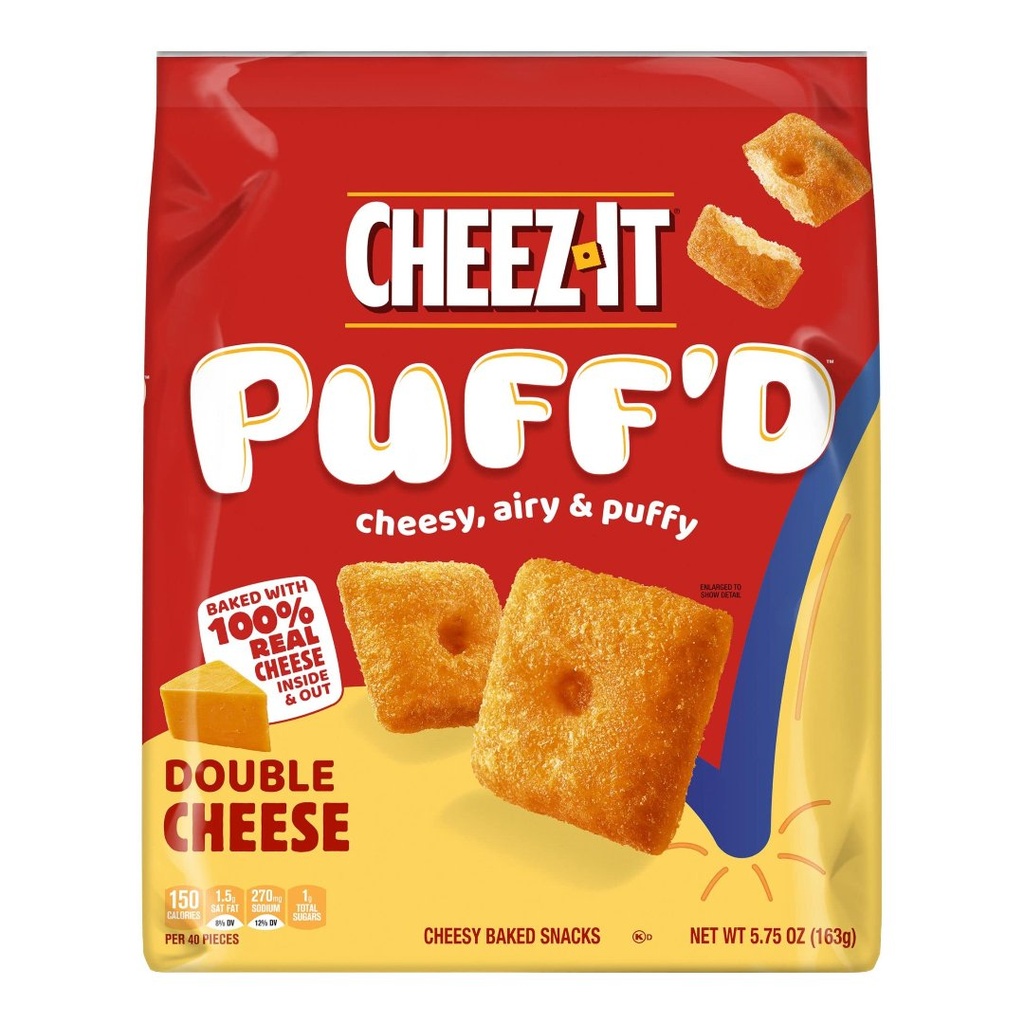 Galletas Saladas Con Doble Queso Snap´s / Cheez-It / 163g