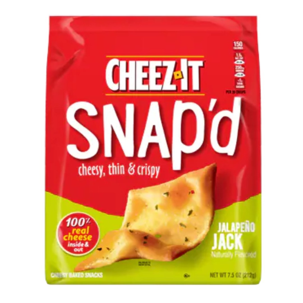 Galletas Saladas Jalapeño Jack Snap´s / Cheez-It / 212g