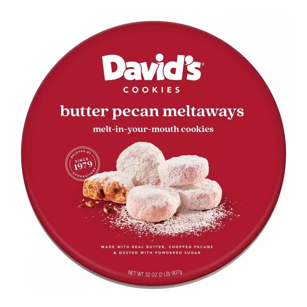 David’s Galletas De Mantequilla Con Nueces Pecanas / 907g